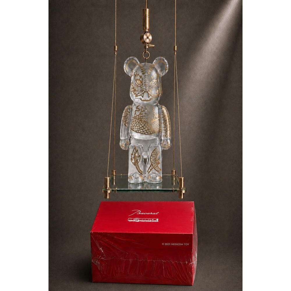 Baccarat x BE@RBRICK Bearbrick 2024 Dragon Limited Edition Lead Crystal GoldLeaf